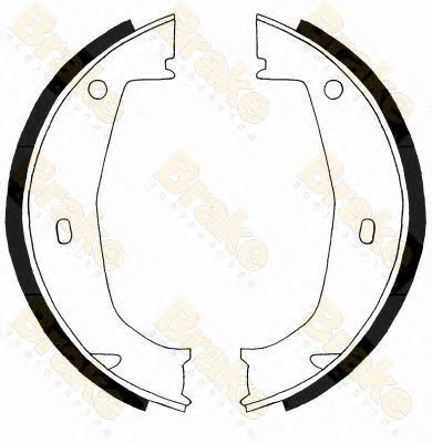 BRAKE ENGINEERING sh2498 -  Комплект тормозных колодок, стояночная тормозная система